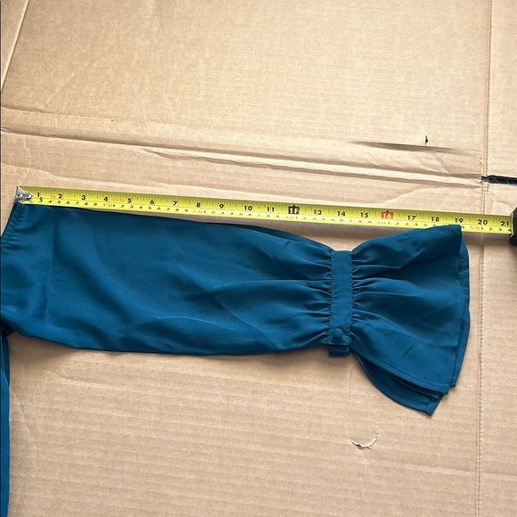 Jessica Simpson Blue Bell Sleeve Embellished Blouse - Picture 6 of 10